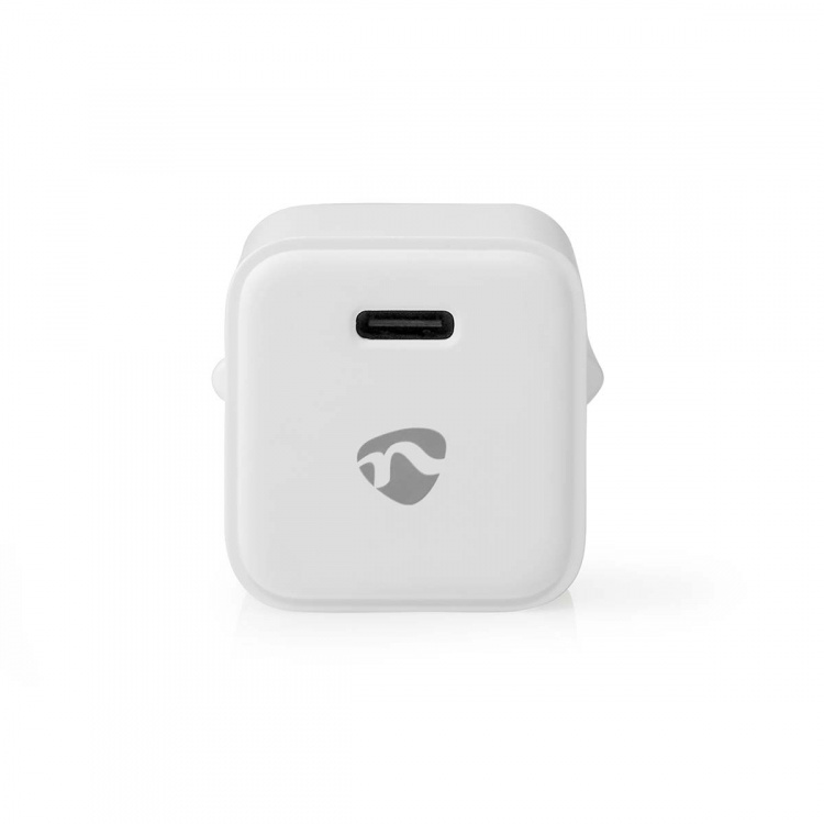 Nedis Väggladdare | 30 W | PD3.0 30W | Snabbladdnings funktion | 1.5 / 2.0 / 2.5 / 3.0 A | Antal utgångar: 1 | USB-C™ | Automatiskt val av Spänning | Vit