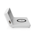 Nedis Trådlös laddare för Väckarklocka | Qi certifierad | 5 / 7.5 / 10 / 15 W | USB-A Male | 2 Larmtider | Snooze-funktion