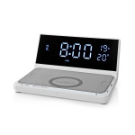 Nedis Trådlös laddare för Väckarklocka | Qi certifierad | 5 / 7.5 / 10 / 15 W | USB-A Male | 2 Larmtider | Snooze-funktion