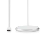 Nedis Trådlös laddning | 5 / 7.5 / 10 / 15 W | 1.0 / 1.1 / 1.67 / 2 A | Kabel ingår | USB Type-C™ | 1.00 m