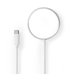 Nedis Trådlös laddning | 5 / 7.5 / 10 / 15 W | 1.0 / 1.1 / 1.67 / 2 A | Kabel ingår | USB Type-C™ | 1.00 m