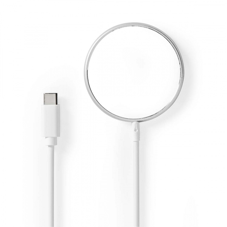 Nedis Trådlös laddning | 5 / 7.5 / 10 / 15 W | 1.0 / 1.1 / 1.67 / 2 A | Kabel ingår | USB Type-C™ | 1.00 m