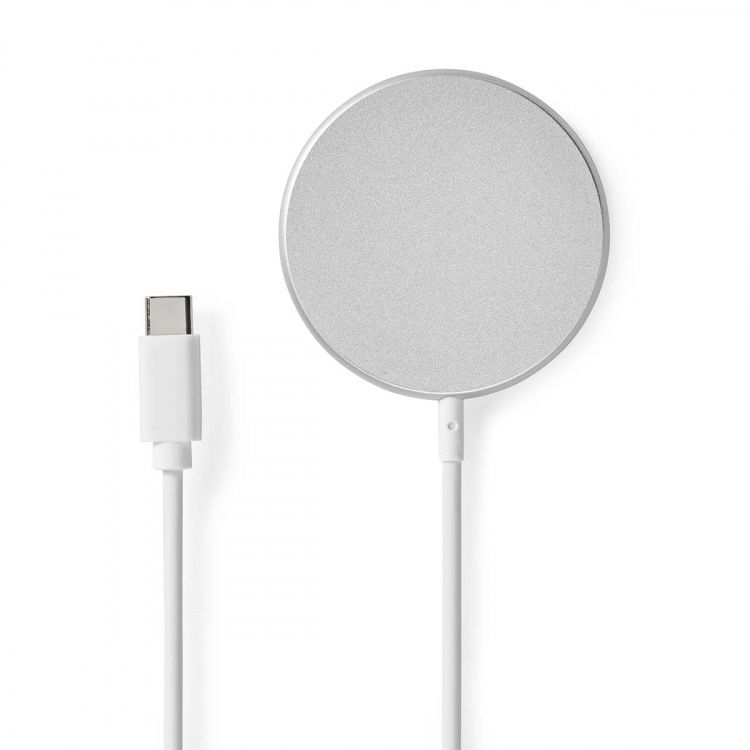 Nedis Trådlös laddning | 5 / 7.5 / 10 / 15 W | 1.0 / 1.1 / 1.67 / 2 A | Kabel ingår | USB Type-C™ | 1.00 m