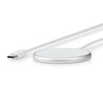 Nedis Trådlös laddning | 5 / 7.5 / 10 / 15 W | 1.0 / 1.1 / 1.67 / 2 A | Kabel ingår | USB Type-C™ | 1.00 m