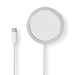 Nedis Trådlös laddning | Ställ | 5 / 7.5 / 10 / 15 W | 1.0 / 1.1 / 1.67 / 2 A | Kabel ingår | USB Type-C™ | 1.00 m Nedis Trådlös laddning | Ställ | 5 / 7.5 / 10 / 15 W | 1.0 / 1.1 / 1.67 / 2 A | Kabel ingår | USB Type-C™ | 1.00 m