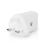 Nedis Väggladdare | 18 W | QC3.0 | Snabbladdnings funktion | 3.0 A | Antal utgångar: 1 | USB-A | Automatiskt val av Spänning | Vit