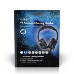 Nedis Gaming Headset | Over-Ear | Surround | USB Type-A | Vikbara Mikrofon | 2.10 m | LED Nedis Gaming Headset | Over-Ear | Surround | USB Type-A | Vikbara Mikrofon | 2.10 m | LED