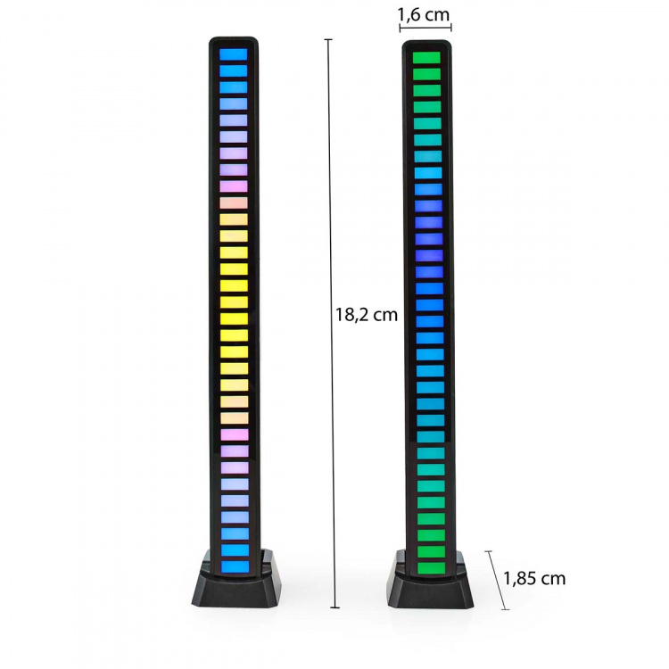 Nedis Spelljus | RGB | Batteridriven | Används för: Dator / Skrivbord | Svart