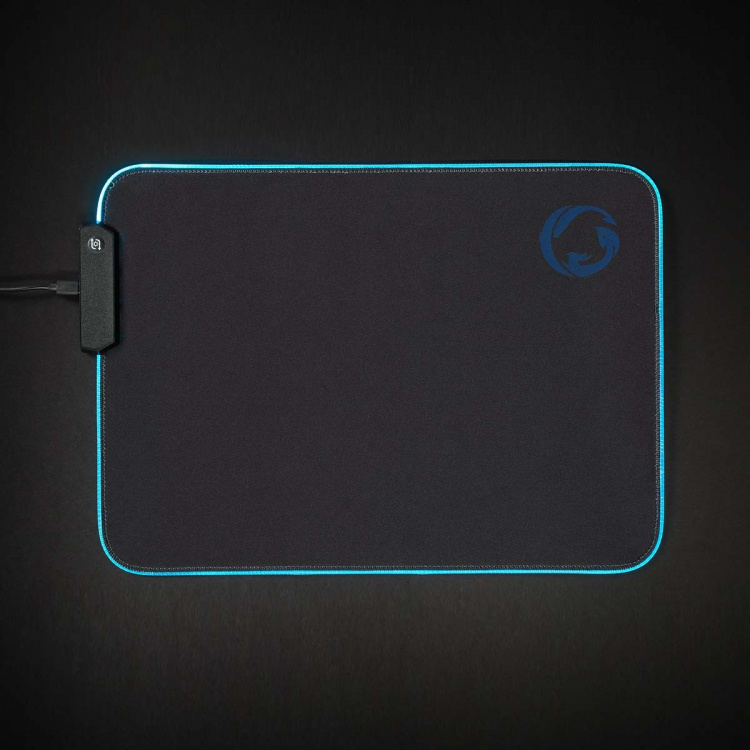 Nedis Gaming musmatta | Gummi / Mikrofiber | Svart