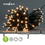 Nedis Julbelysning | Sträng | 96 LED\'s | Varm Vit | 7.20 m | Ljuseffekter: 7 | Inomhus eller Utomhus | Batteridriven