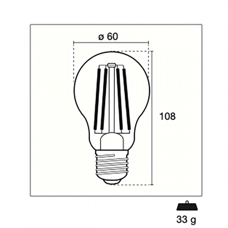 Century LED Filament Lamp E27 11 W 1521 lm 4000 K