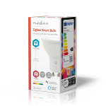 Nedis SmartLife Full Färg Glödlampa | Zigbee 3.0 | GU10 | 345 lm | 4.7 W | RGB / Varm till cool vit | 2200 - 6500 K | Android™ / IOS | Spot | 1 st