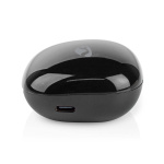 Nedis Fullt Trådlösa hörlurar | Bluetooth® | Maximal batteritid: 5 timmar | Tryck på Kontroll | Batteri hölje | Inbygd mikrofon | Stöd för röststyrning | Brusreducering | Svart