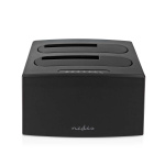 Nedis Hård disk Dockningsstation | USB 3.2 Gen1 | USB Type-A | 2 Skivor | 2.5 / 3.5 