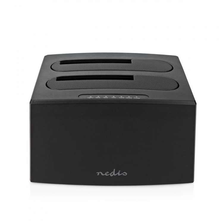 Nedis Hård disk Dockningsstation | USB 3.2 Gen1 | USB Type-A | 2 Skivor | 2.5 / 3.5 