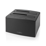 Nedis Hård disk Dockningsstation | USB 3.2 Gen1 | USB Type-A | 2 Skivor | 2.5 / 3.5 