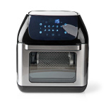 Nedis Varmluftsfritös | 12 l | Timer: 60 min | Antal förinställda program: 9 | Digital | Svart Nedis Varmluftsfritös | 12 l | Timer: 60 min | Antal förinställda program: 9 | Digital | Svart