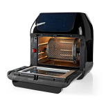 Nedis Varmluftsfritös | 12 l | Timer: 60 min | Antal förinställda program: 9 | Digital | Svart Nedis Varmluftsfritös | 12 l | Timer: 60 min | Antal förinställda program: 9 | Digital | Svart