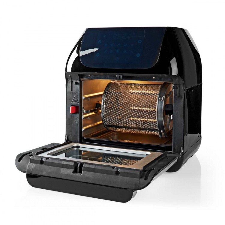 Nedis Varmluftsfritös | 12 l | Timer: 60 min | Antal förinställda program: 9 | Digital | Svart Nedis Varmluftsfritös | 12 l | Timer: 60 min | Antal förinställda program: 9 | Digital | Svart