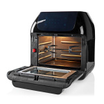 Nedis Varmluftsfritös | 12 l | Timer: 60 min | Antal förinställda program: 9 | Digital | Svart Nedis Varmluftsfritös | 12 l | Timer: 60 min | Antal förinställda program: 9 | Digital | Svart