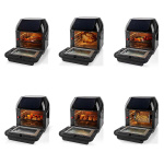 Nedis Varmluftsfritös | 12 l | Timer: 60 min | Antal förinställda program: 9 | Digital | Svart Nedis Varmluftsfritös | 12 l | Timer: 60 min | Antal förinställda program: 9 | Digital | Svart