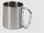 Stålmugg med karbinhake 220 ml Stålmugg med karbinhake 220 ml