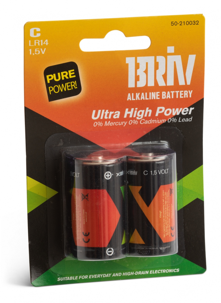 Batteri C LR14 - 2-pack, 1/12/48