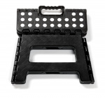 Hopfällbar pall, Svart, 29x22x22 cm