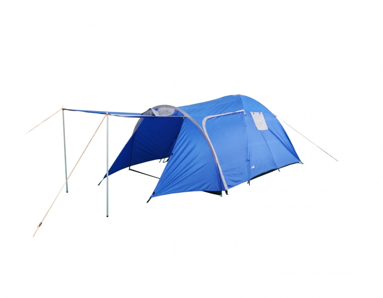 4-mans Tält, (170 + 205 )x240 /130 cm, Blå