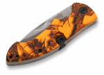 Buköppnarfällkniv dubbelblad Belly Orange Camo, 6/48