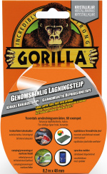 Gorilla Tape Genomskinlig Lagningstejp 8,2mx48mm, 1/6