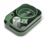 Briv Tallrikslåda Komplett Mörkgrön