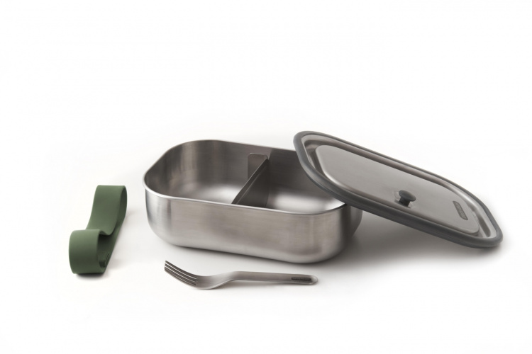 Black+Blum Lunchlåda, Stor, Rostfritt stål, 1000 ml, Oliv