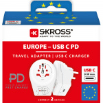 SKROSS C20PD Reseadapter Europa USB-C PD 20W SKROSS C20PD Reseadapter Europa USB-C PD 20W