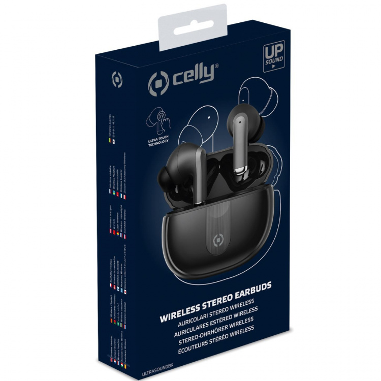 Celly Ultrasound True Wireless Bluetooth-headset In-ear ENC Svart