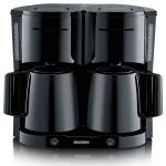 Severin Dubbel Termosbryggare KA9315 1000watt Svart Severin Dubbel Termosbryggare KA9315 1000watt Svart
