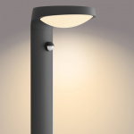Philips Tyla Piedestal Solcell IR-sensor Ultra Efficient LED 255lm IP44 Antracit