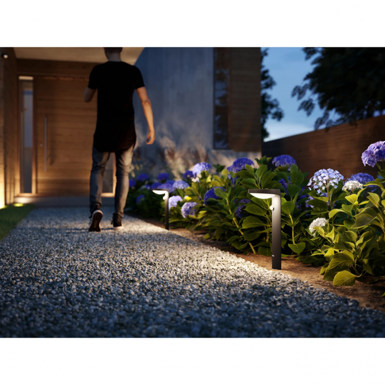 Philips Tyla Piedestal Solcell IR-sensor Ultra Efficient LED 255lm IP44 Antracit