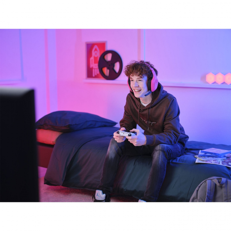 Trust GXT 415P Zirox Gamingheadset Rosa