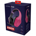 Trust GXT 415P Zirox Gamingheadset Rosa