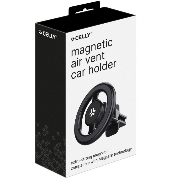 Celly GHOSTMAG Pro MagSafe-bilhållare för fläktgaller Aluminium