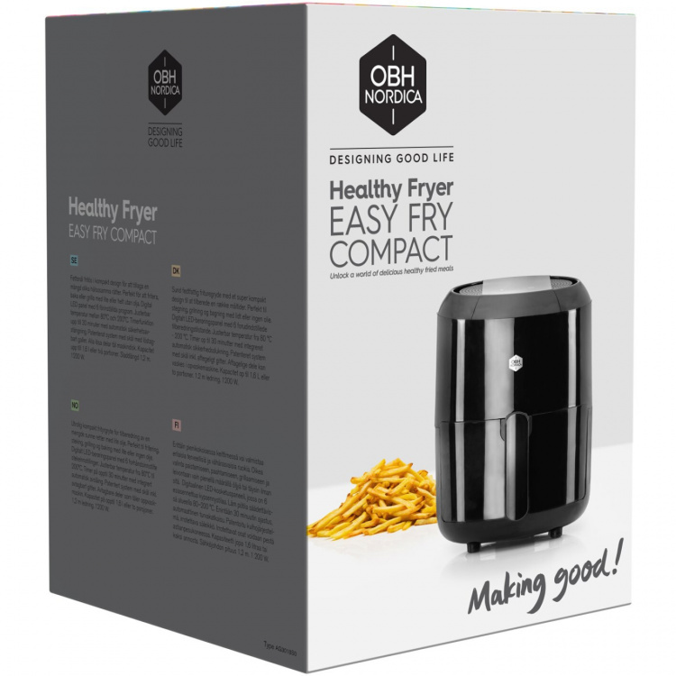 OBH Nordica Airfryer Easy Fry Compact Digital AG3018S0