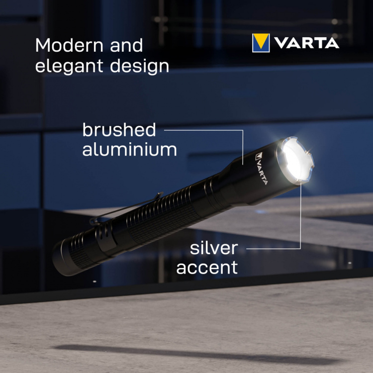 Varta Aluminium Light F30 Pro Ficklampa 400 lm Varta Aluminium Light F30 Pro Ficklampa 400 lm