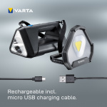 Varta Work Flex Stadium Light Arbetsbelysning uppladdningsbar IP54 1450 lm