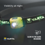 Varta Outdoor Sports Ultralight H30R Pannlampa 300 lm Gul