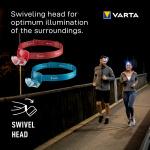 Varta Outdoor Sports H20 Pro Pannlampa 200 lm Röd