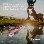 Varta Outdoor Sports H20 Pro Pannlampa 200 lm Röd