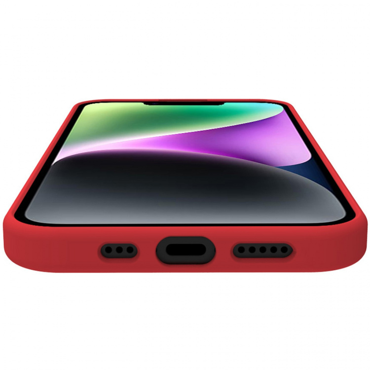 Celly Cromo Soft rubber case iPhone 15 Röd