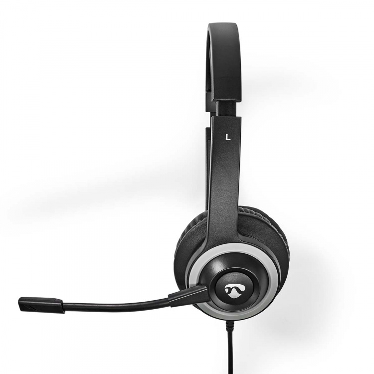 Nedis PC headset | On-Ear | Stereo | USB Type-A / USB Type-C™ | Vikbara Mikrofon | Svart Nedis PC headset | On-Ear | Stereo | USB Type-A / USB Type-C™ | Vikbara Mikrofon | Svart