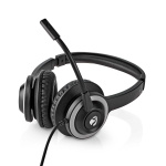 Nedis PC headset | On-Ear | Stereo | USB Type-A / USB Type-C™ | Vikbara Mikrofon | Svart Nedis PC headset | On-Ear | Stereo | USB Type-A / USB Type-C™ | Vikbara Mikrofon | Svart